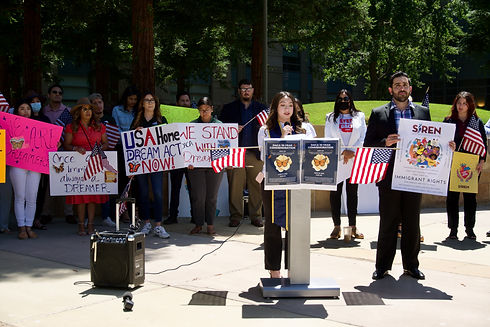 ELF Employees speaking in support of DACA/Dream Act.