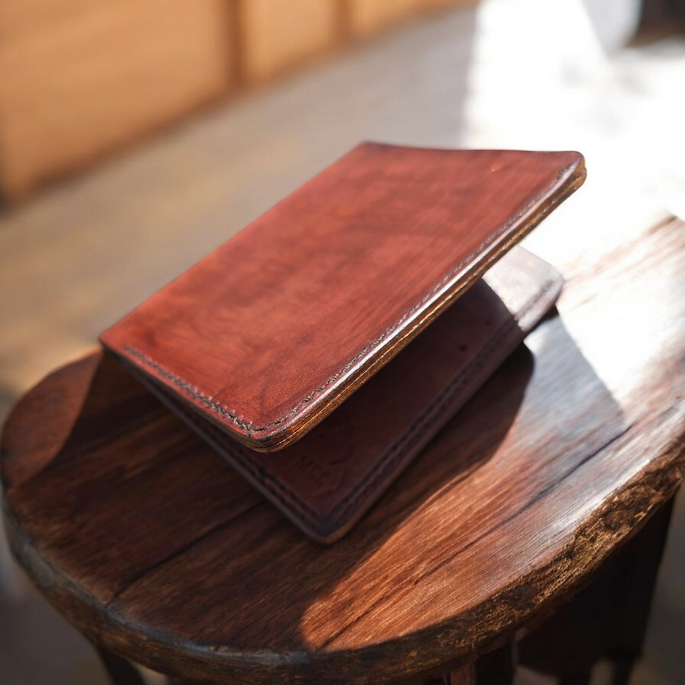 Thumbnail:  Michigander" Bi-fold Light Brown  RFID Slimline Wallet