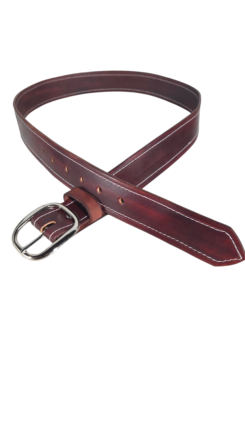 Thumbnail:  Mahogany Full Grain Leather- 1.5 Belt single Size 38
