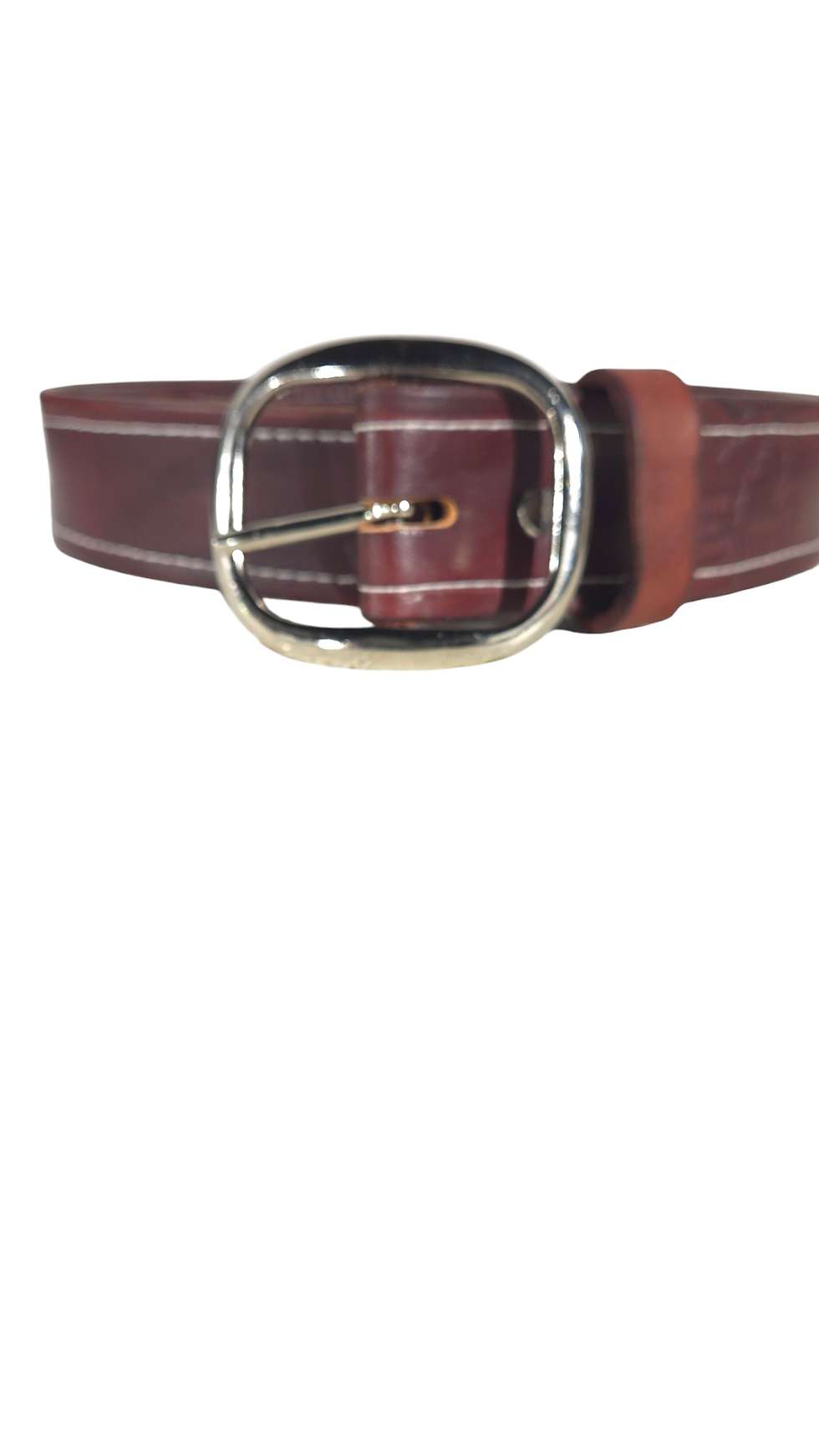 Mahogany Full Grain Leather- 1.5 Belt single Size 38