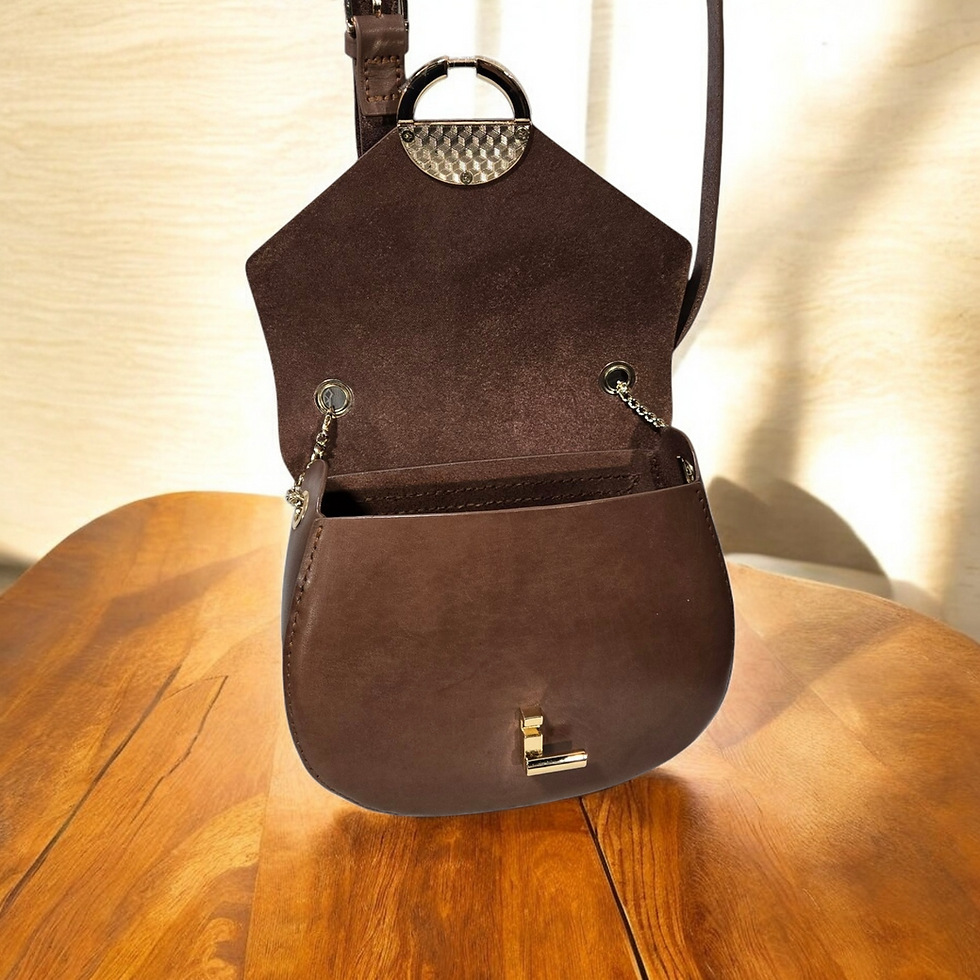 Thumbnail: Brown Turn-Key Isabella Crossbody Purse
