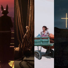 Montagem com imagens de diferentes filmes dirigidos por mulheres exibidos no 15º Olhar de Cinema, reunindo animação, documentário, performance e ficção.