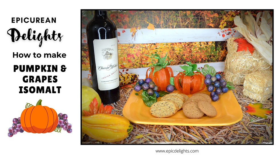 Isomalt Fall Grapes & Pumpkins