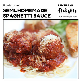 Semi-Homemade Spaghetti Sauce