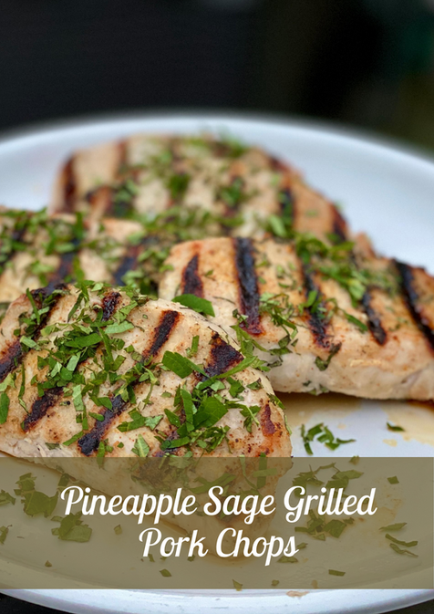 Pineapple Sage Grilled Pork Chops Galle