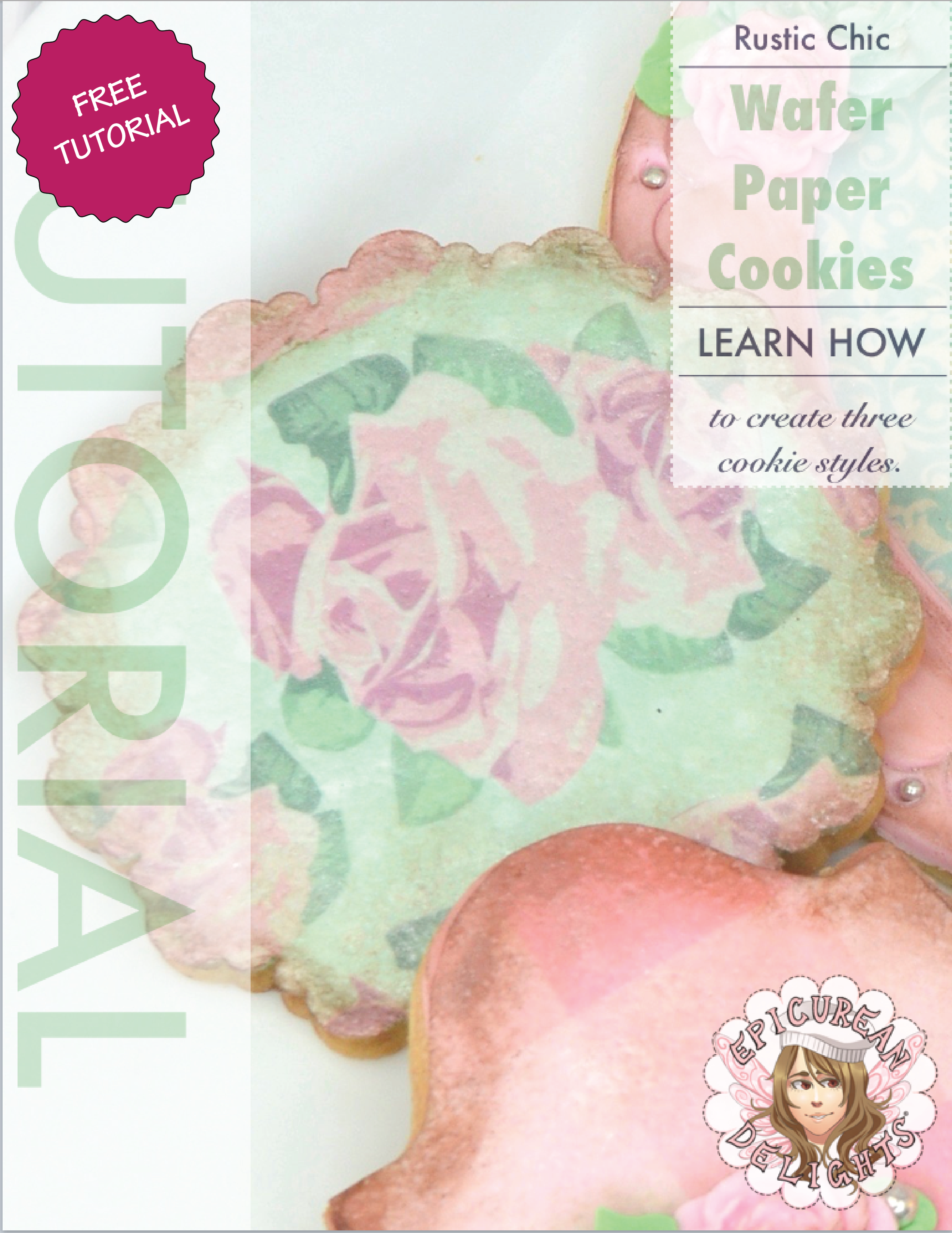 Rustic Wafer Paper Cookie
