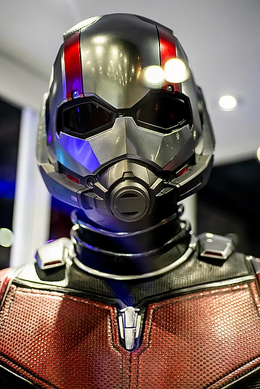 Photo of lifelike Ant Man helmet