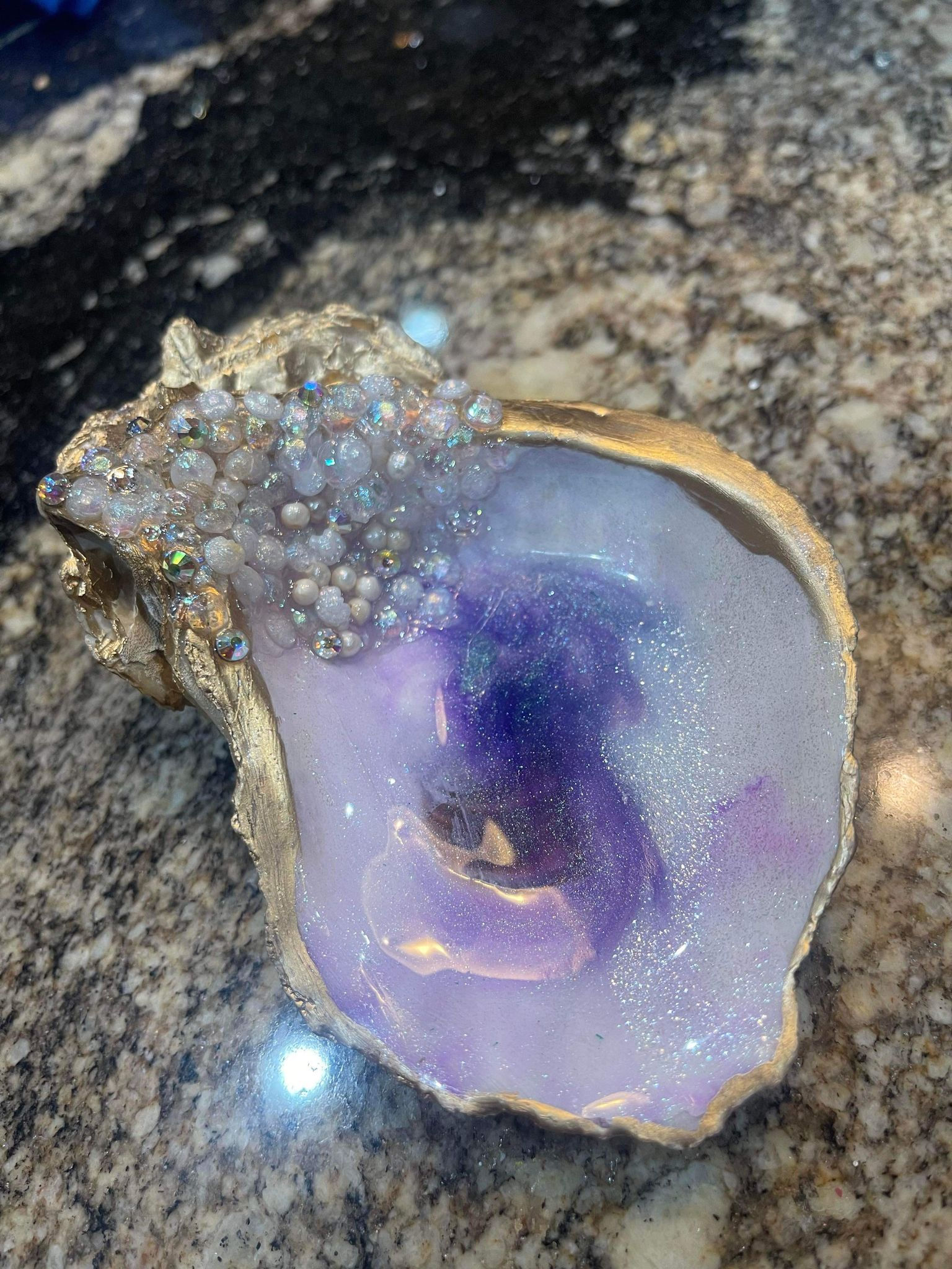 Resin Art Louisiana Oyster,beach house gift