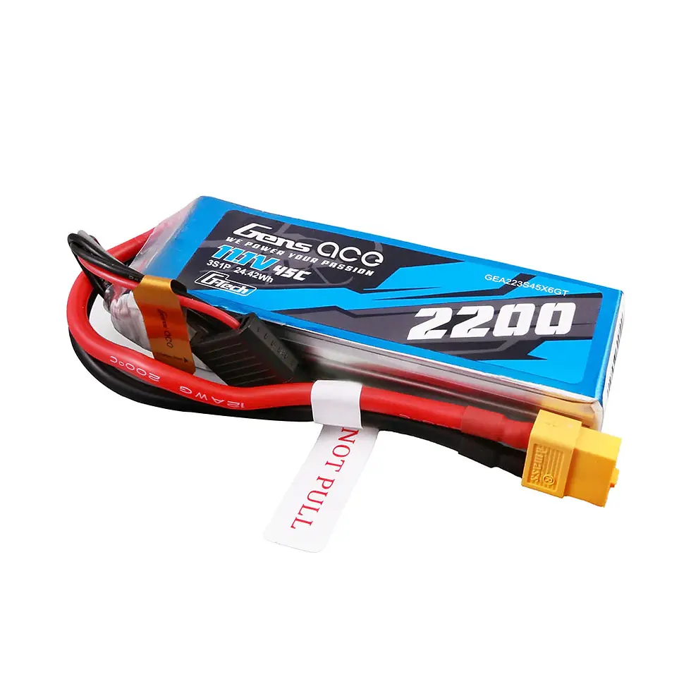 Miniatyrbild: Gens Ace 3S 2200mAh 45C XT60 G-Tech