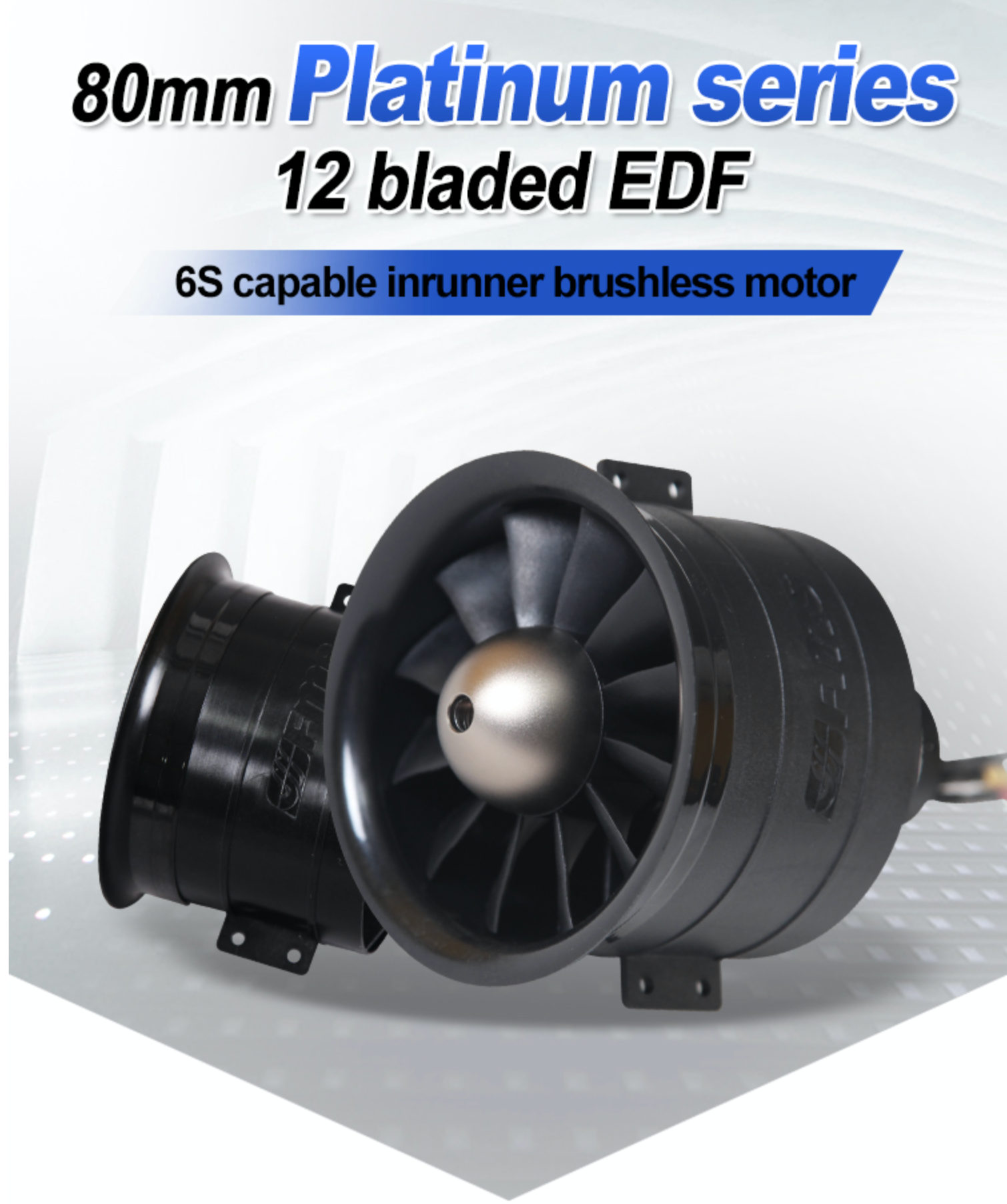 FMS Puhallin 80mm 12-lapainen PRO 3280-kV2100 V2 moottori
