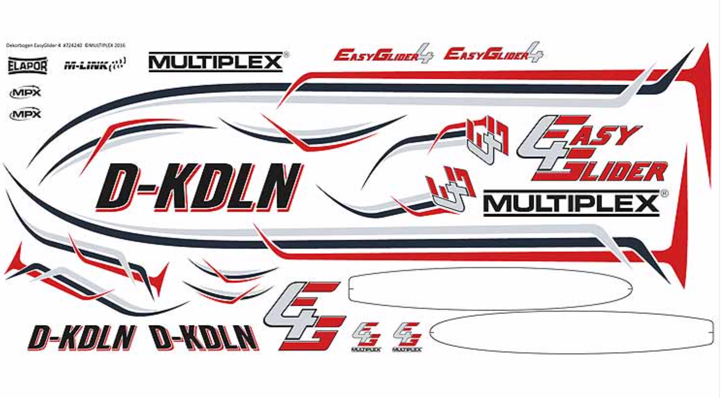 Decal set EasyGlider 4