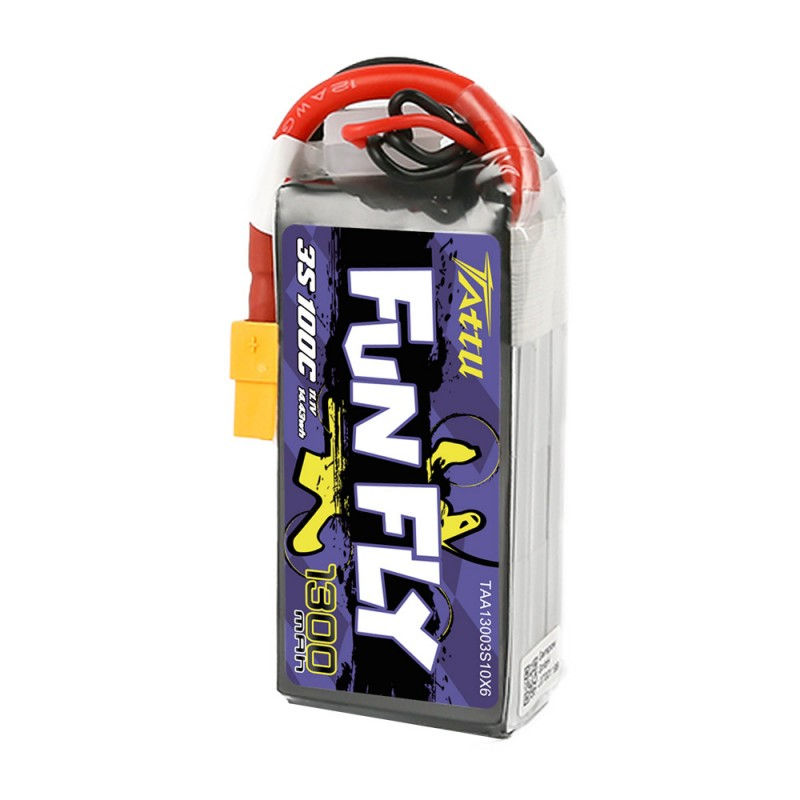 Miniatyrbild: Tattu FunFly 3S 11.1V 1300mAh 100C XT60