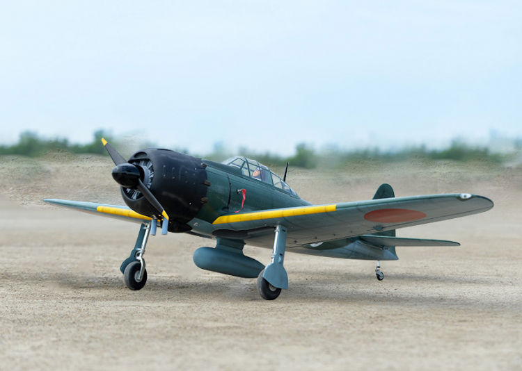Pikkukuva: Black Horse A6M ZERO 60cc ARF