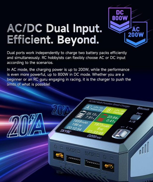 Thumbnail: SkyRC D200neo Charger AC/DC 30-35A 1-6S