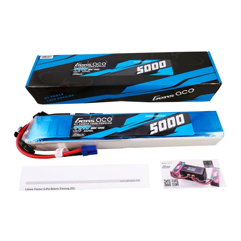 Miniatyrbild: Gens Ace G-Tech 12S 5000mAh EC5