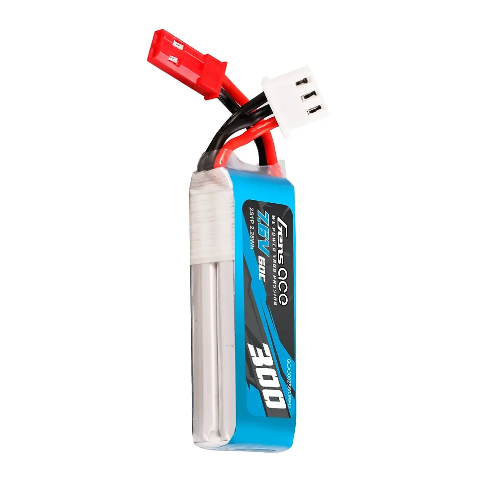 Pikkukuva: Gens Ace 300mAh 7.6V 60C 2S1P HV LiPo JST