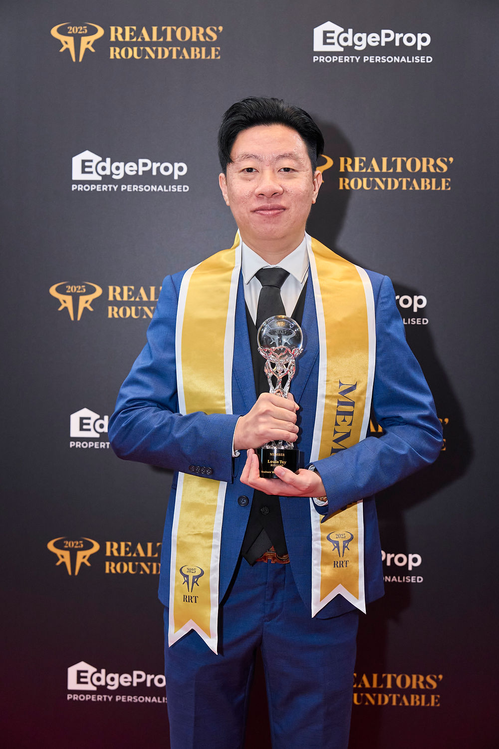 Louis Tey receiving real estate industry recognition in Singapore