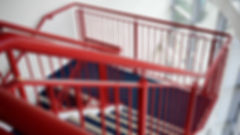 Stairs, red, balustrade, commercial