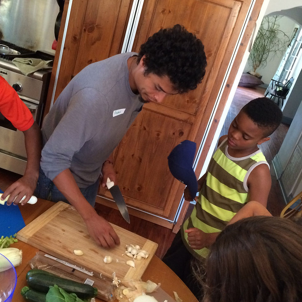 cooking with RootDown LA