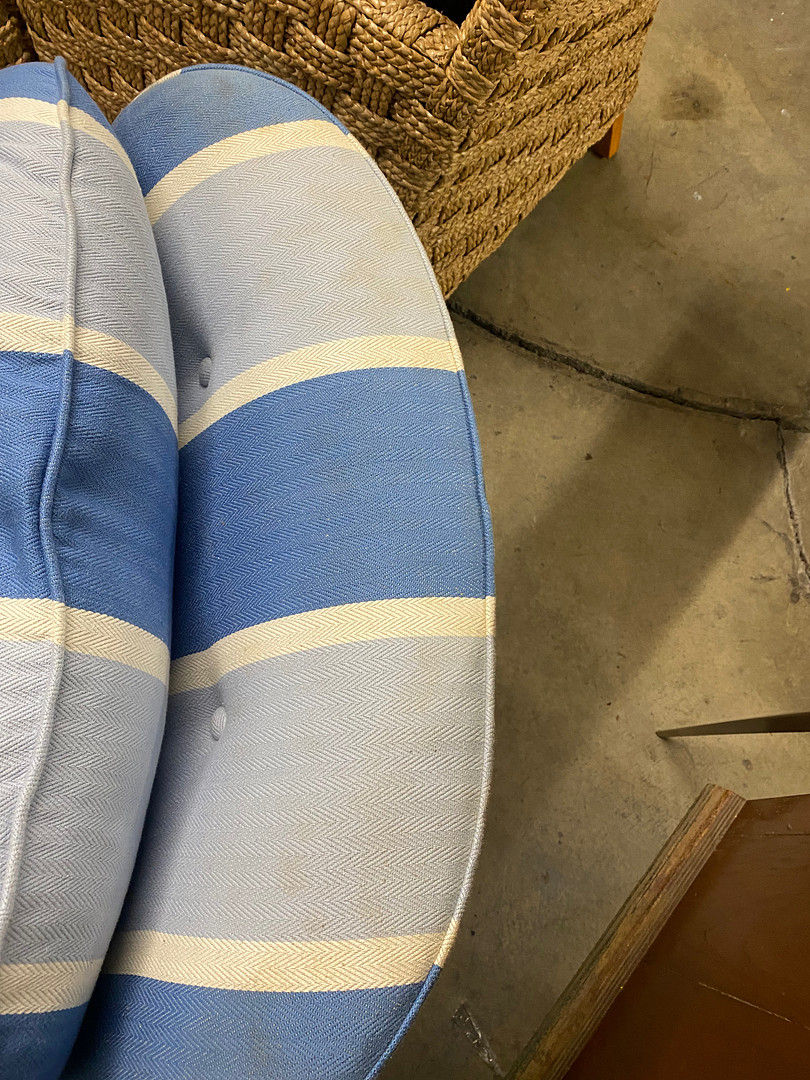 Thumbnail: Blue & White Occasional Chair