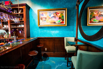 Custom Mahogany Bar Interior