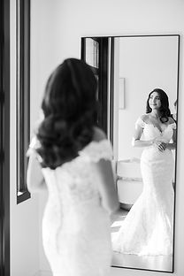 Bridal portrait of bride in wedding dress at Texas wedding venue