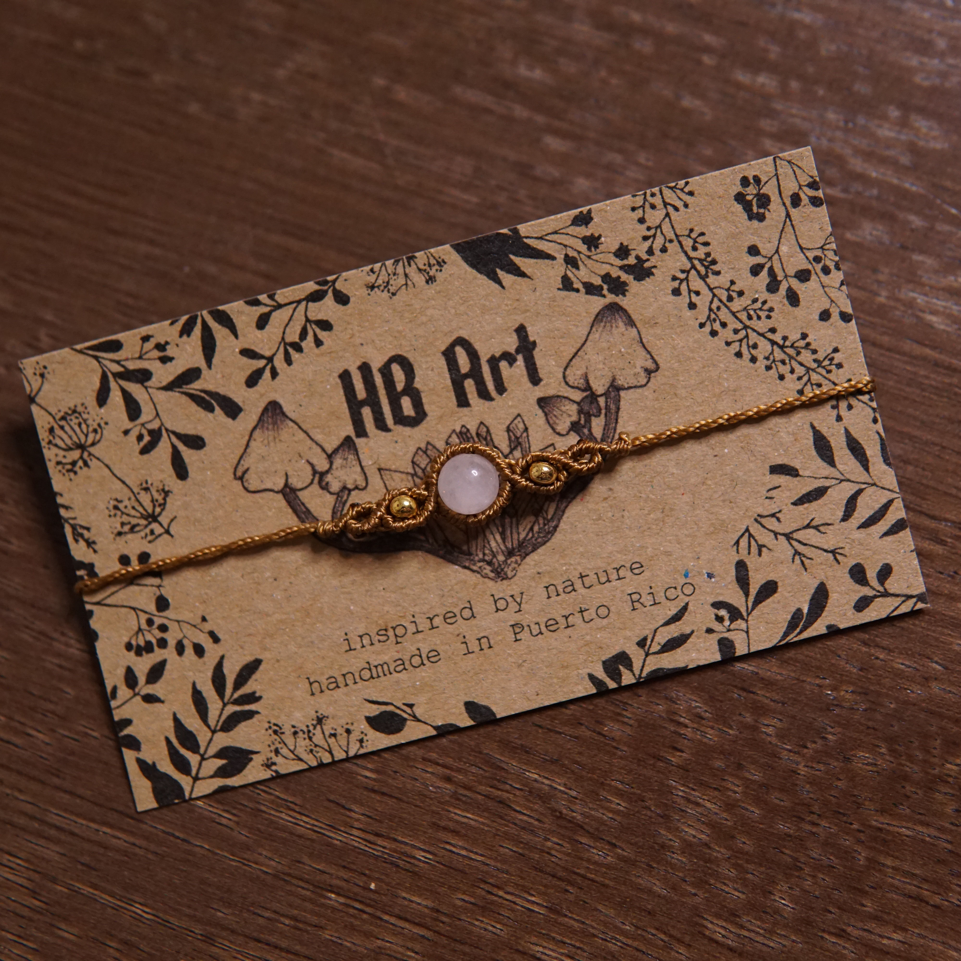 Rose Quartz Macrame Bracelet