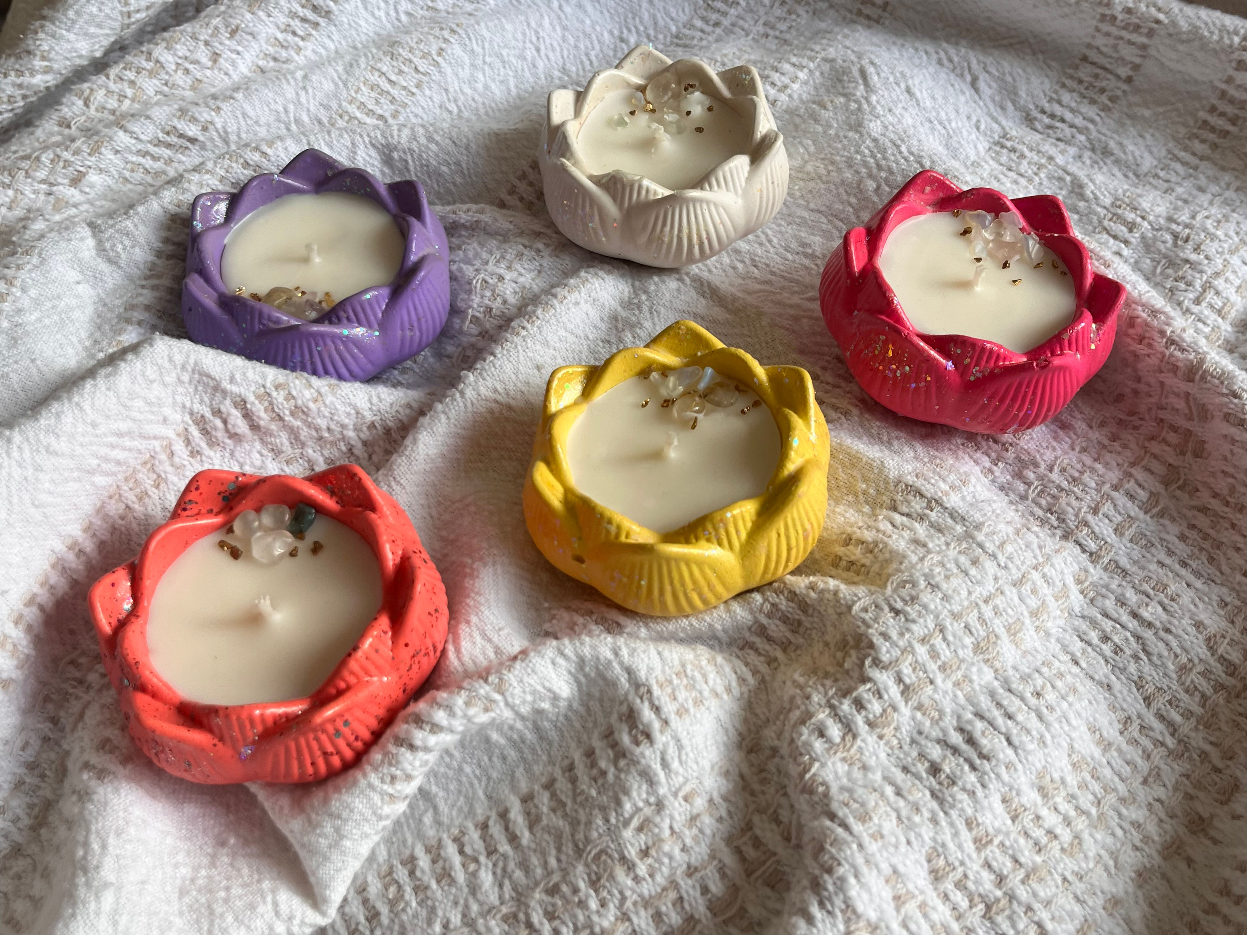 Velas de Flor de Loto mini por Velantina