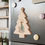 Thumbnail: Teddy Bear Baby First Christmas Wooden Ornament