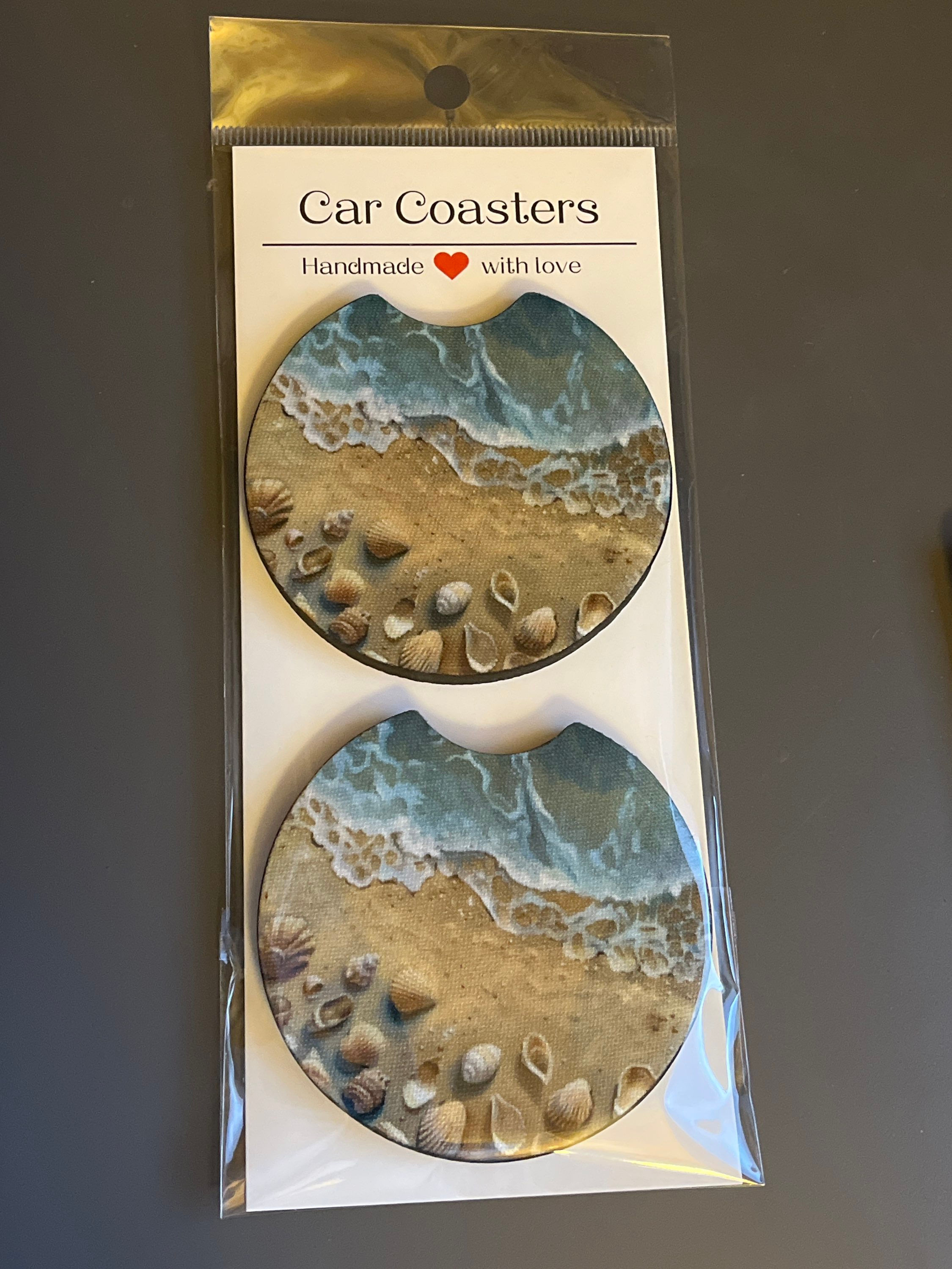 Beach Car Coaster Set