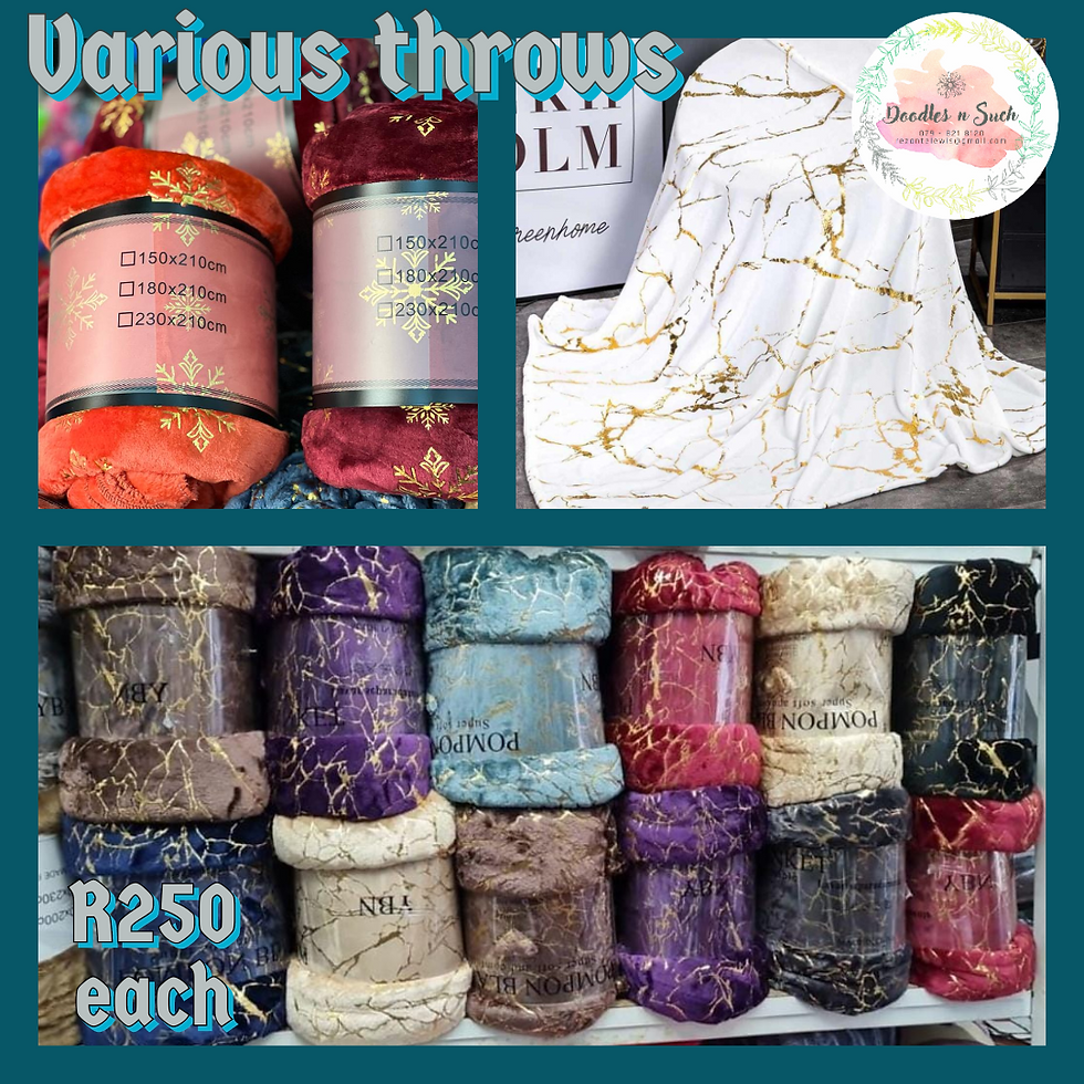 Thumbnail: Gold infused throws 