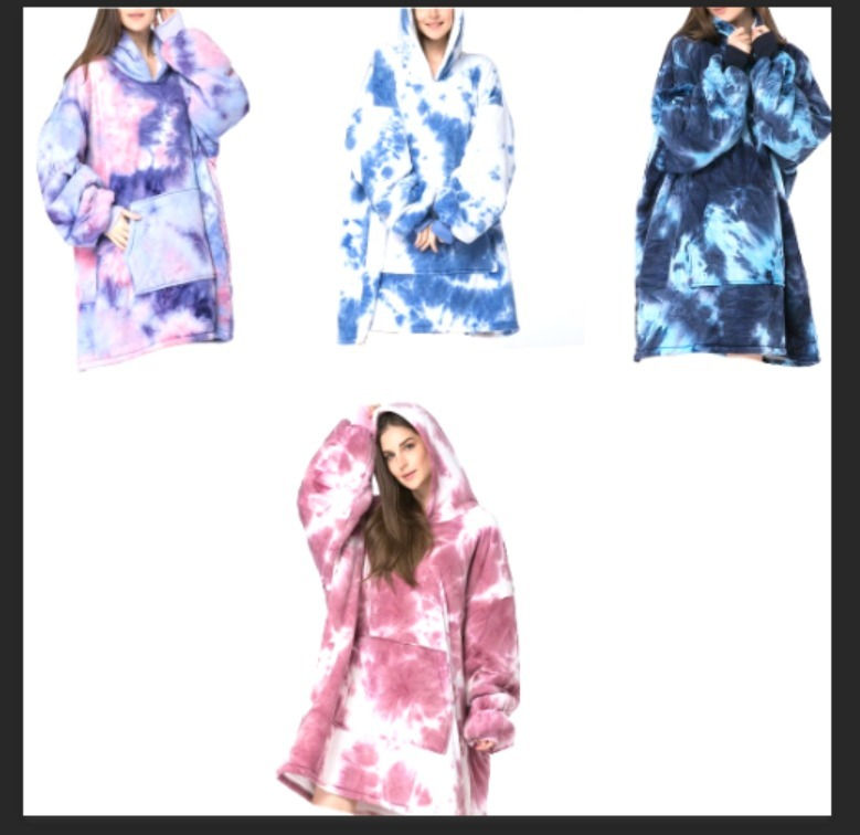 Multicoloured huggle hoodies 