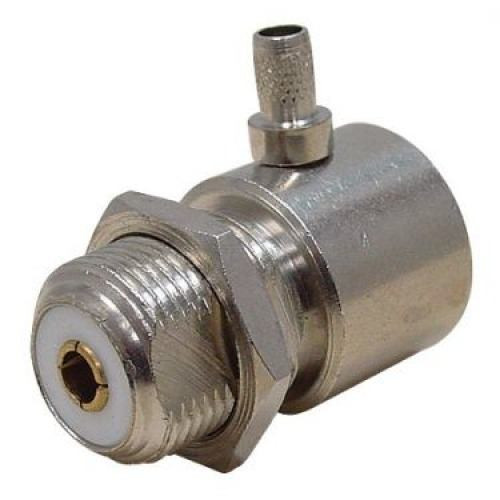 CONECTOR UHF FÊMEA ANGULAR CRIMPAGEM RG/RGC-58 E FIXAÇÃO (Cachimbo) KF-11