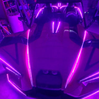 Polaris Slingshot LED chaser kits. Triple eyebrow kit, hood kit, interior kit and fin kit. Fully addressable. Brightest LEDs. The are not Lite The Nite LEDs