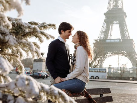 Winter photoshoot in Paris