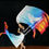 Thumbnail: Passion Flag - Fire and Wind dove - Hand painted silk praise and worship flags and banners Praise Dance