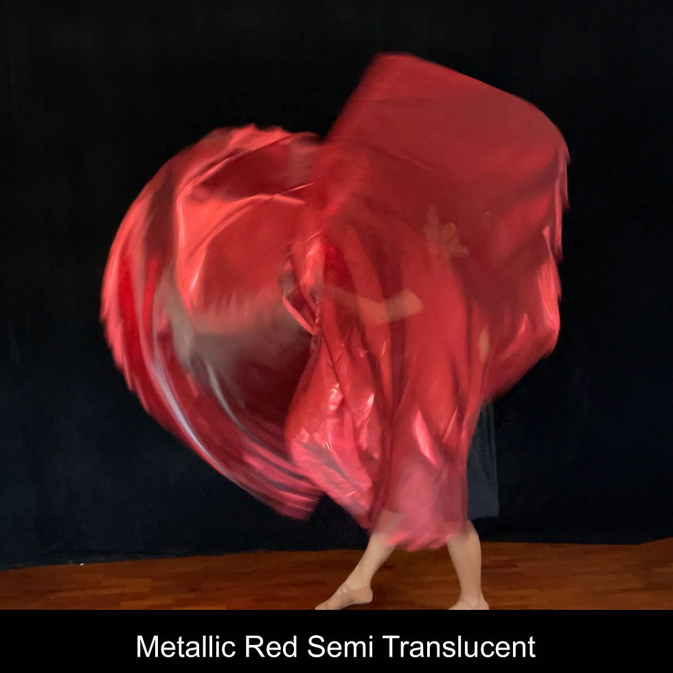 Thumbnail: Passion Flag Metallic Red semi transparent flag worship dance praise dance