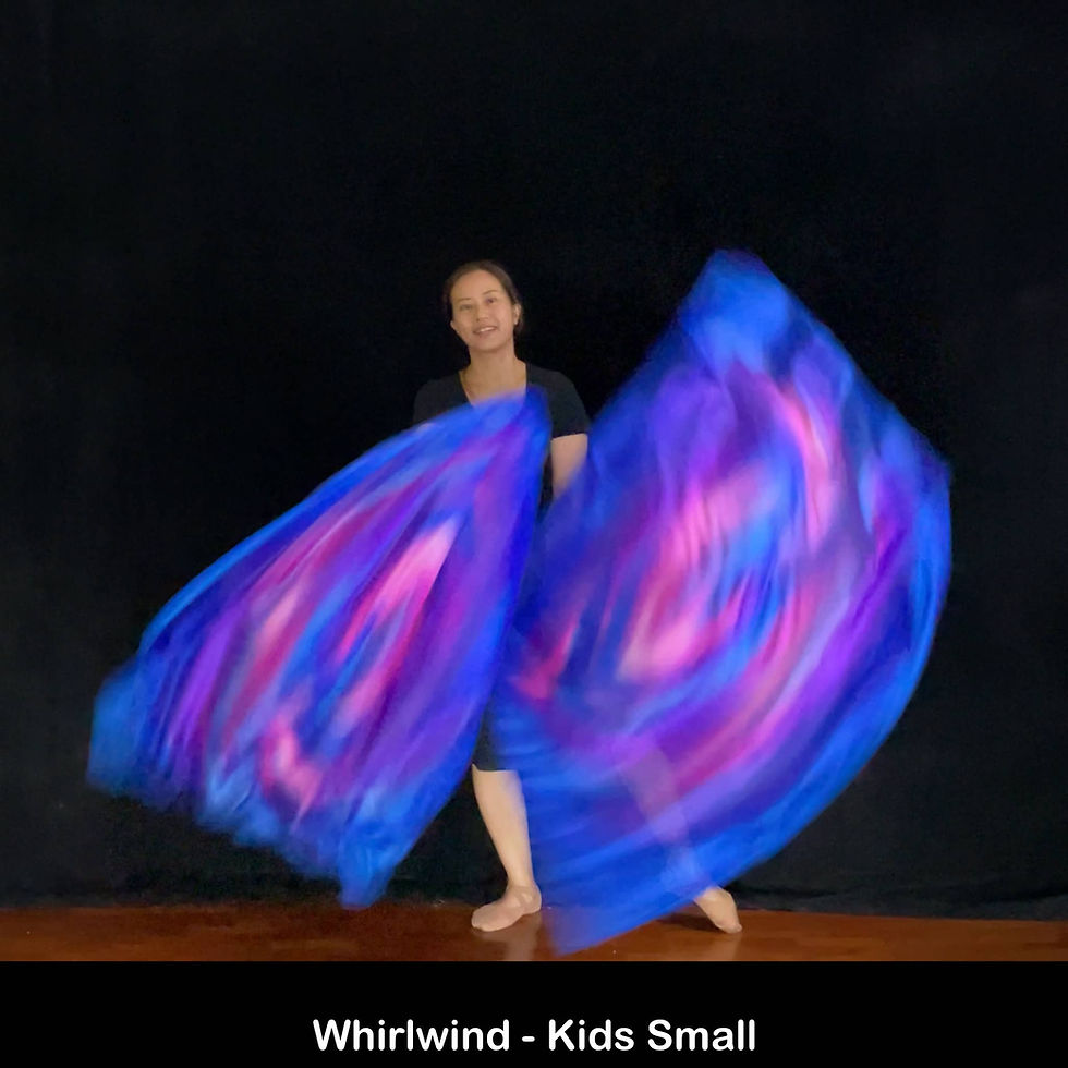 Thumbnail: Passion Flag Whirlwind praise and worship dance silk handpainted flags