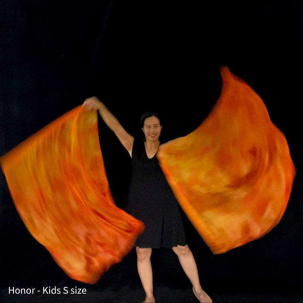 Passion Flag Anointed Prophetic Praise and Worship Flags Worship Banners - Honor Silk Hand dyed Flags