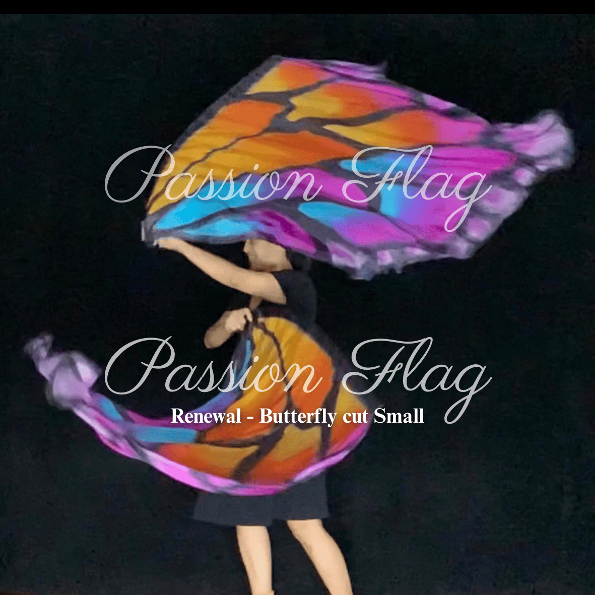 Passion Flag Renewal Butterfly Wings flag Worship Banners Praise Dance
