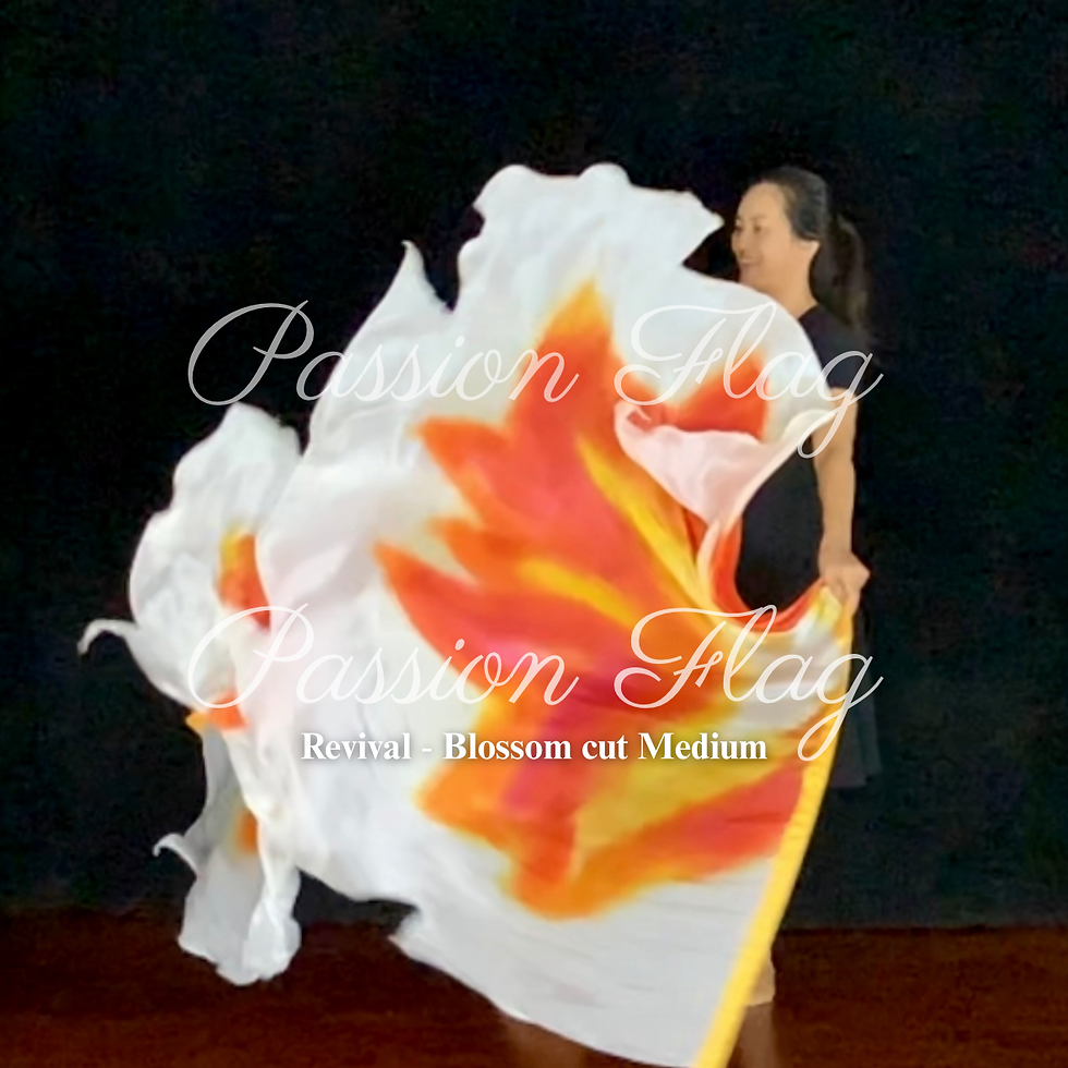 Thumbnail: Revival - Blossom cut silk flags Passion Flag Worship Flag