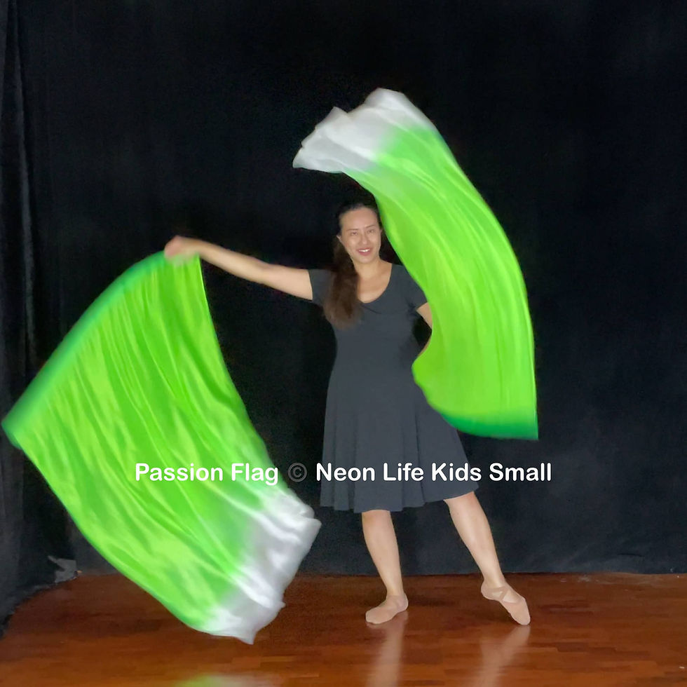 Thumbnail: Passion Flag Neon Life kids small flag