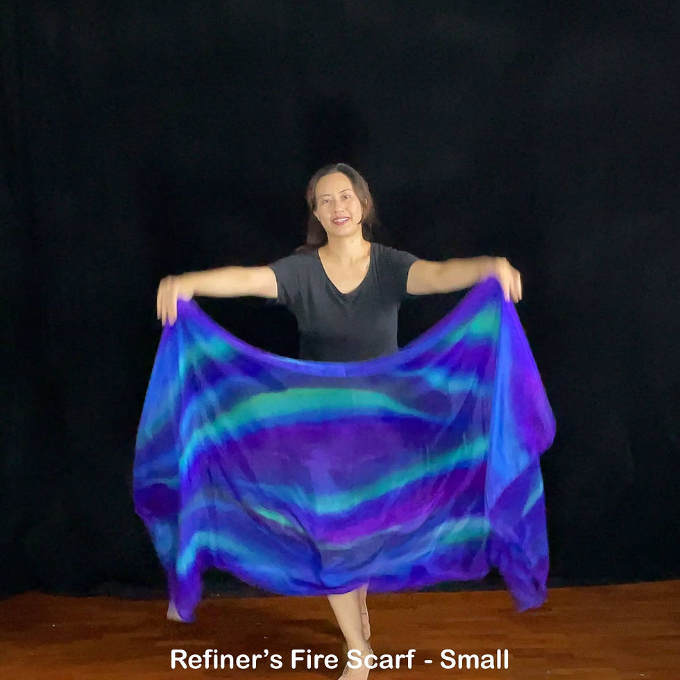 Thumbnail: Passion Flag Refiner's Fire scarf