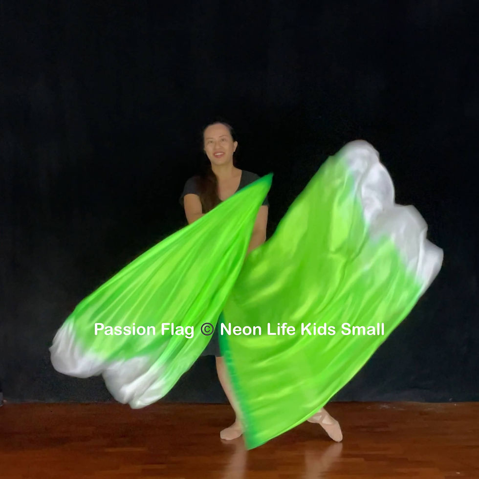Thumbnail: Passion Flag Neon Life kids small flag
