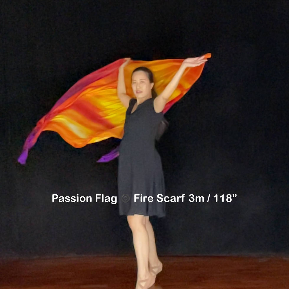 Thumbnail: Fire Scarf Passion Flag Worship Flags Worship Banner Praise Dance Prayer shawl Billow
