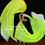 Thumbnail: Passion Flag - Neon Yellow - Hand painted silk praise and worship flags and banners Praise Dance