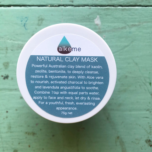 Natural Australian Clay Face Mask 75g alkeme