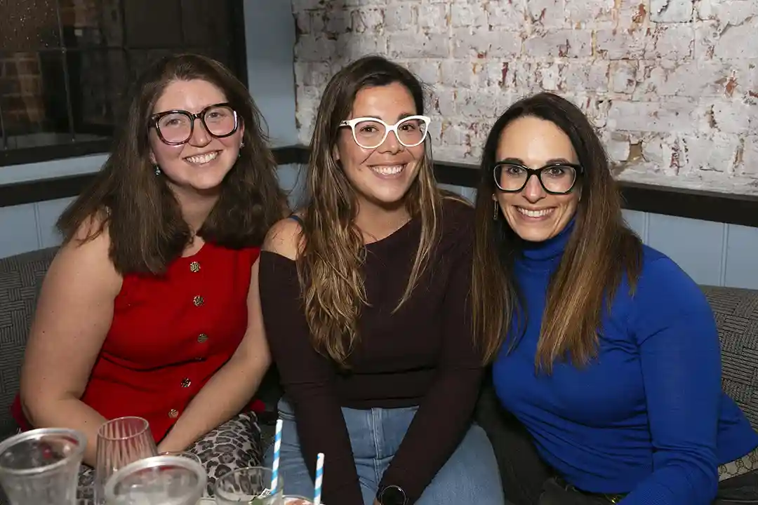 Women networking together at a Hertfordshire business event.
