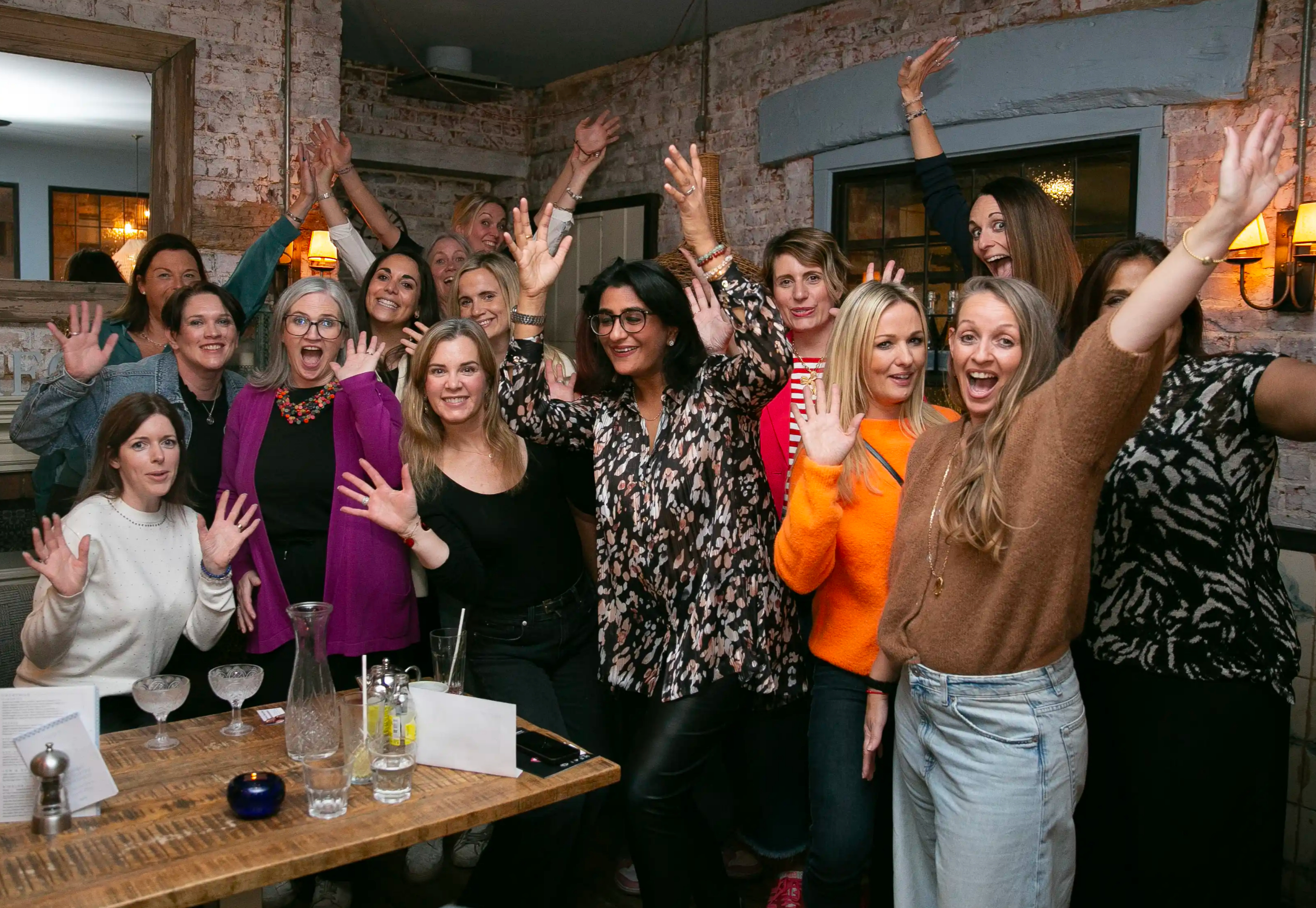 Women attending a Level Up Ladies networking event in St Albans.