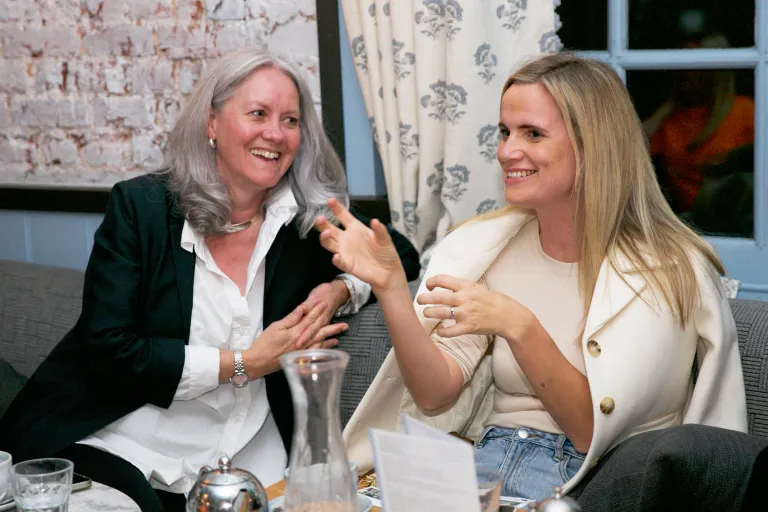 Ambitious women networking at a Level Up Ladies event in Hertfordshire.